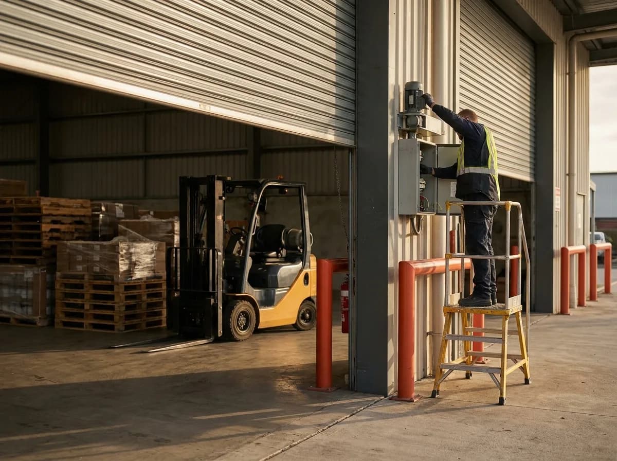 Commercial & Industrial Doors in Brisbane — When the door is the business — shopfronts, warehouses, car parks and strata.